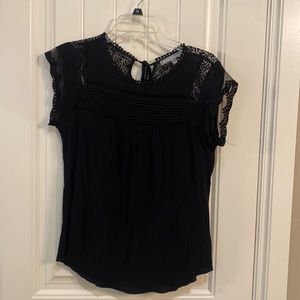 Daniel Rainn black lace shirt